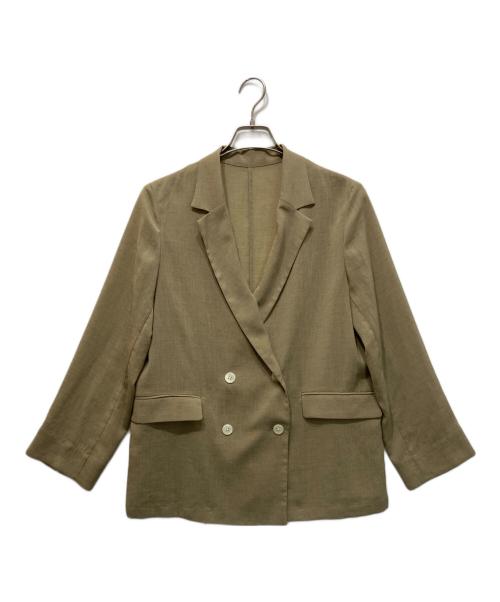 green label relaxing（グリーンレーベルリラクシング）green label relaxing (グリーンレーベルリラクシング) シアーエアジャケット ―マシンウォッシャブル― ベージュ サイズ:Fの古着・服飾アイテム