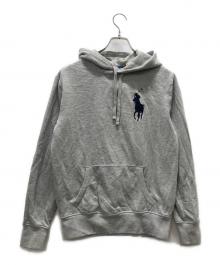 POLO RALPH LAUREN（ポロ・ラルフローレン）の古着「ビッグポニ-パーカー」｜グレー