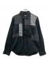 BLACK COMME des GARCONS（ブラックコムデギャルソン）の古着「パッチワークシャツ」｜ブラック