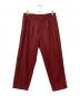 tricot COMME des GARCONS（トリココムデギャルソン）の古着「2タックウールブレンドチェックパンツ」｜レッド