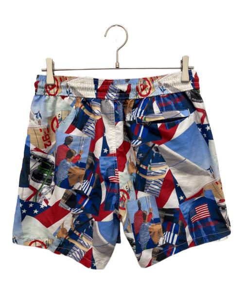 POLO RALPH LAUREN（ポロ・ラルフローレン）POLO RALPH LAUREN (ポロ・ラルフローレン) 総柄ショートパンツ ブルー サイズ:Lの古着・服飾アイテム