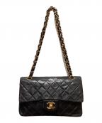 CHANELシャネル）の古着「チェーンショルダーバッグ」｜ブラック