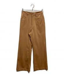 RIVE DROITE（リヴドロワ）の古着「ブラッシュドクロスルーズパンツ」｜キャメル
