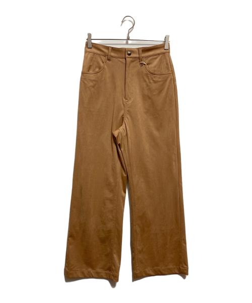 RIVE DROITE（リヴドロワ）RIVE DROITE (リヴドロワ) ブラッシュドクロスルーズパンツ キャメル サイズ:36 未使用品の古着・服飾アイテム