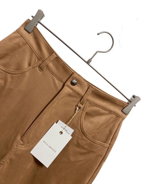 RIVE DROITE（リヴドロワ）RIVE DROITE (リヴドロワ) ブラッシュドクロスルーズパンツ キャメル サイズ:36 未使用品の古着・服飾アイテム