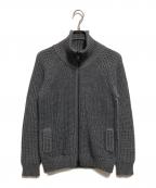 ROBERTO COLLINAロベルトコリーナ）の古着「ジップアップニットジャケット」｜グレー