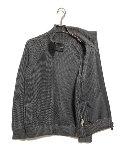ROBERTO COLLINA（ロベルトコリーナ）ROBERTO COLLINA (ロベルトコリーナ) ジップアップニットジャケット グレー サイズ:46の古着・服飾アイテム