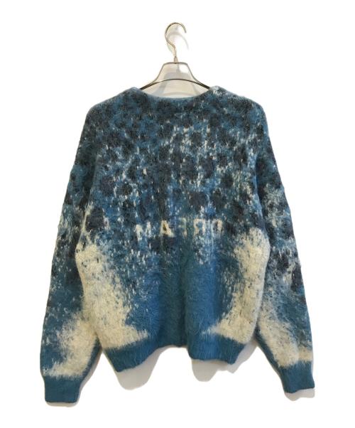 SEVESKIG（セヴシグ）SEVESKIG (セヴシグ) Fading Leopard Knit Cardigan KN-SV-NYA-1002 ブルー×ホワイト サイズ:L 未使用品の古着・服飾アイテム