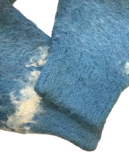 SEVESKIG（セヴシグ）SEVESKIG (セヴシグ) Fading Leopard Knit Cardigan KN-SV-NYA-1002 ブルー×ホワイト サイズ:L 未使用品の古着・服飾アイテム