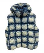 DIESELディーゼル）の古着「W-THYS/タイダイパファーベスト」｜インディゴ