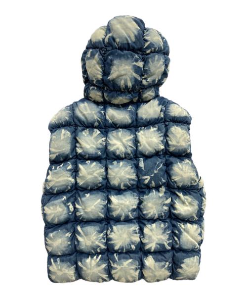 DIESEL（ディーゼル）DIESEL (ディーゼル) W-THYS/タイダイパファーベスト インディゴ サイズ:48 180/96Aの古着・服飾アイテム