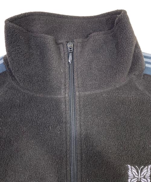 Needles（ニードルズ）Needles (ニードルズ) Track Jacket- Poly Fleece ブラック×ブルー サイズ:Lの古着・服飾アイテム