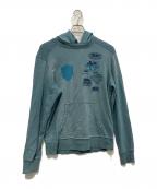 DIESELディーゼル）の古着「S-MACCY-HOOD/プルオーバーパーカー」｜ブルー