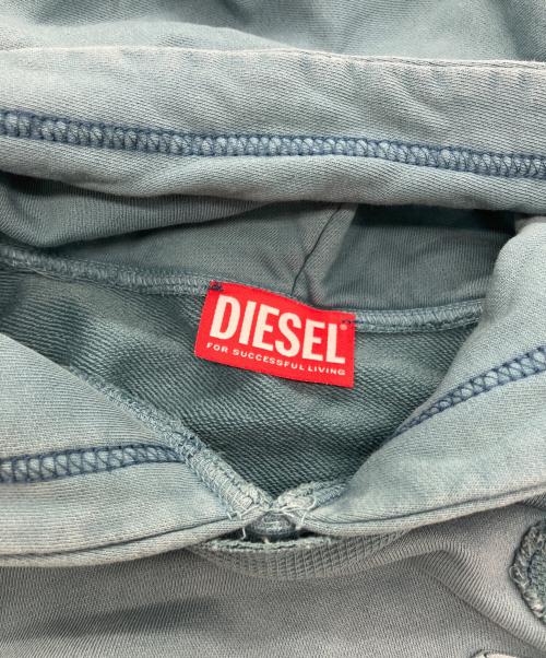 DIESEL（ディーゼル）DIESEL (ディーゼル) S-MACCY-HOOD/プルオーバーパーカー ブルー サイズ:Mの古着・服飾アイテム
