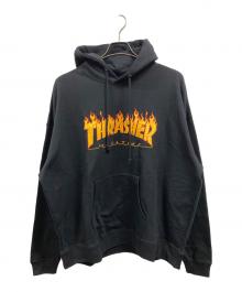 THRASHER（スラッシャー）の古着「プルオーバーパーカー」｜ブラック