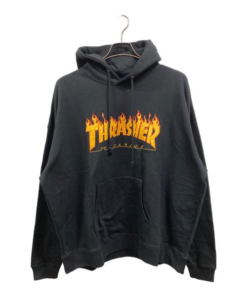 THRASHER（スラッシャー）THRASHER (スラッシャー) プルオーバーパーカー ブラック サイズ:Lの古着・服飾アイテム