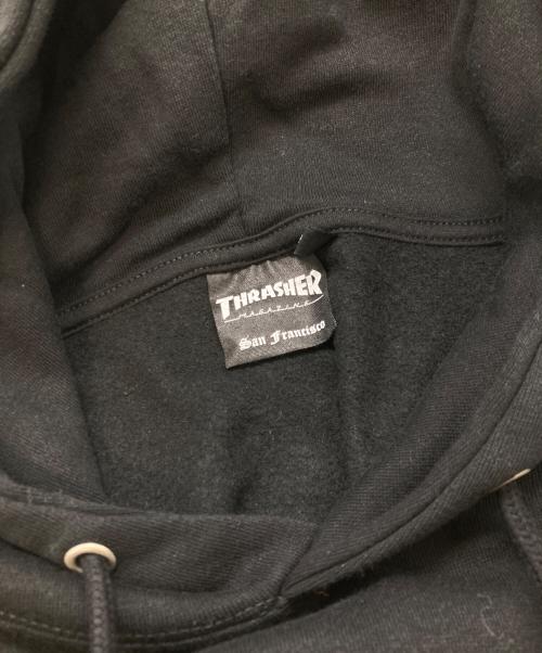 THRASHER（スラッシャー）THRASHER (スラッシャー) プルオーバーパーカー ブラック サイズ:Lの古着・服飾アイテム