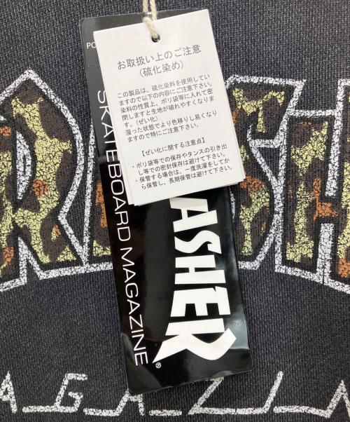 THRASHER（スラッシャー）THRASHER (スラッシャー) プルオーバーパーカー ブラック サイズ:Mの古着・服飾アイテム
