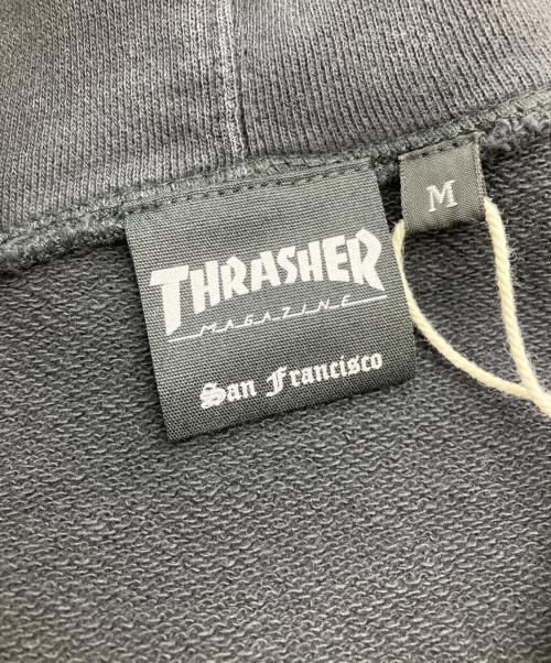THRASHER（スラッシャー）THRASHER (スラッシャー) プルオーバーパーカー ブラック サイズ:Mの古着・服飾アイテム