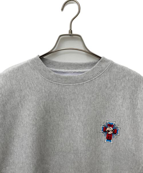 DOG TOWN（ドッグ タウン）DOG TOWN (ドッグ タウン) BEAUTY&YOUTH (ビューティーアンドユース) クルーネックスウェット グレー サイズ:Lの古着・服飾アイテム