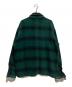 GREG LAUREN (グレッグローレン) GREEN PLAID SHAWL COLLAR BOXY グリーン サイズ:4：48000円
