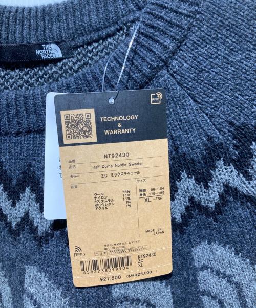 THE NORTH FACE（ザ ノース フェイス）THE NORTH FACE (ザ ノース フェイス) Half Dome Nordic Sweater グレー サイズ:ＸＬ 未使用品の古着・服飾アイテム