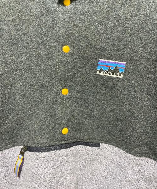 Patagonia（パタゴニア）Patagonia (パタゴニア) ナチュラル・ブレンド・スナップT・プルオーバー グレー×パープル サイズ:Lの古着・服飾アイテム