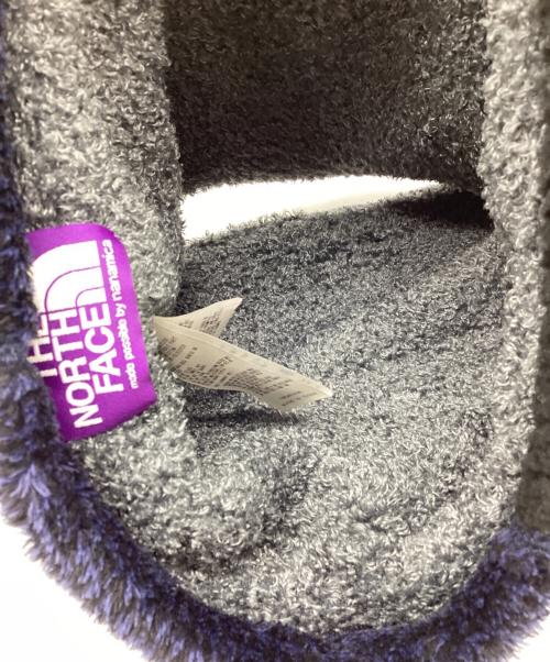 THE NORTHFACE PURPLELABEL（ザ・ノースフェイス パープルレーベル）THE NORTHFACE PURPLELABEL (ザ・ノースフェイス パープルレーベル) RP Field Patchwork Fleece Snood ホワイト×ネイビーの古着・服飾アイテム