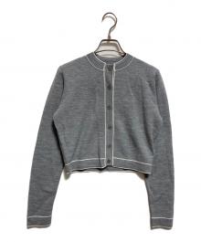 Sandro（サンドロ）の古着「クロップドウールカーディガン」｜グレー