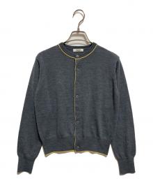 MACPHEE（マカフィー）の古着「プレーンウール クルーネックカーディガン」｜グレー