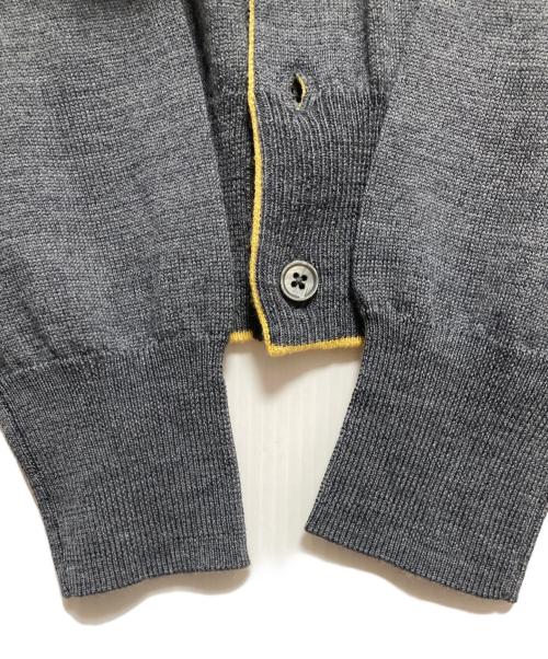 MACPHEE（マカフィー）MACPHEE (マカフィー) プレーンウール クルーネックカーディガン グレー サイズ:Sの古着・服飾アイテム