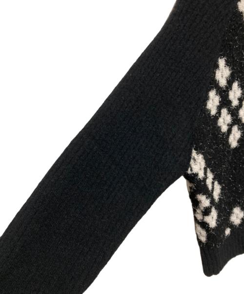 3.1 phillip lim（スリーワンフィリップリム）3.1 phillip lim (スリーワンフィリップリム) Women's Black Argyle Jacquard V-Neck Cardigan ブラック サイズ:Sの古着・服飾アイテム