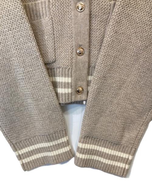 Sandro（サンドロ）Sandro (サンドロ) ニットカーディガン ベージュの古着・服飾アイテム