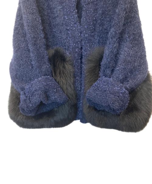 Cruciani（クルチアーニ）Cruciani (クルチアーニ) ポケットファー ジャケット　CDY023 ネイビー サイズ:38の古着・服飾アイテム