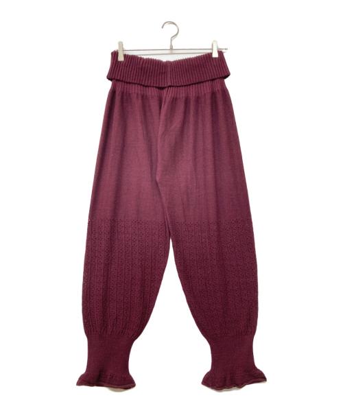 GASA*（ガサ）GASA* (ガサ) SARROUEL DRAWERS PANTS パープル サイズ:Lの古着・服飾アイテム