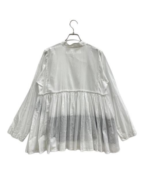 TAO COMME des GARCONS（タオ コムデギャルソン）TAO COMME des GARCONS (タオ コムデギャルソン) カシュクールブラウス ホワイト サイズ:Mの古着・服飾アイテム