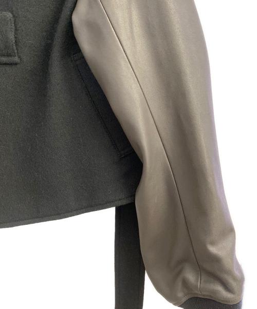 GROUND Y（グラウンドワイ）GROUND Y (グラウンドワイ) 24AW DOUBLE FACE GOAT LEATHER SHORT JACKET ブラック サイズ:1の古着・服飾アイテム