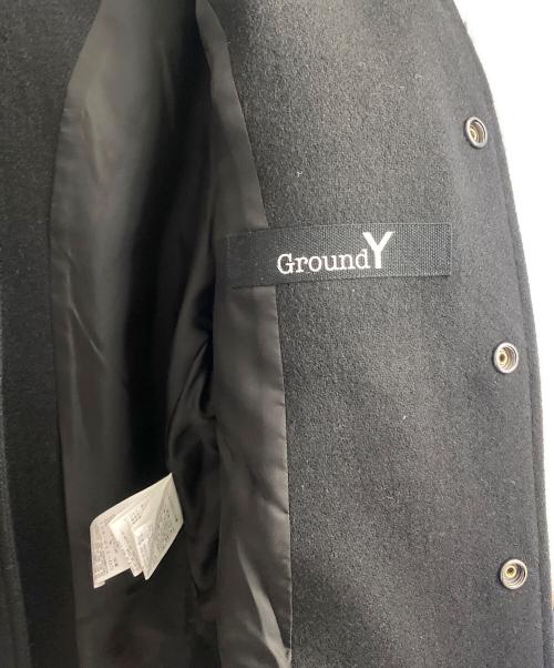 GROUND Y（グラウンドワイ）GROUND Y (グラウンドワイ) 24AW DOUBLE FACE GOAT LEATHER SHORT JACKET ブラック サイズ:1の古着・服飾アイテム