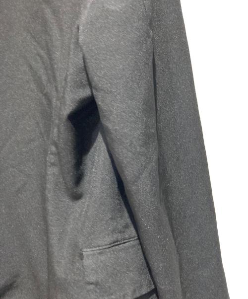 COMME des GARCONS COMME des GARCONS（コムデギャルソン コムデギャルソン）COMME des GARCONS COMME des GARCONS (コムデギャルソン コムデギャルソン) ポリ縮絨フリル前掛け ロングジャケット ブラック サイズ:Sの古着・服飾アイテム