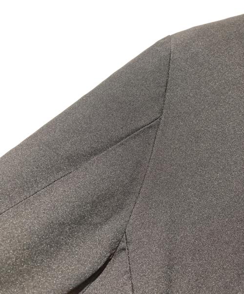 COMME des GARCONS COMME des GARCONS（コムデギャルソン コムデギャルソン）COMME des GARCONS COMME des GARCONS (コムデギャルソン コムデギャルソン) ポリ縮絨フリル前掛け ロングジャケット ブラック サイズ:Sの古着・服飾アイテム