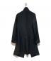 COMME des GARCONS COMME des GARCONS (コムデギャルソン コムデギャルソン) ポリ縮絨フリル前掛け ロングジャケット ブラック サイズ:S：40000円