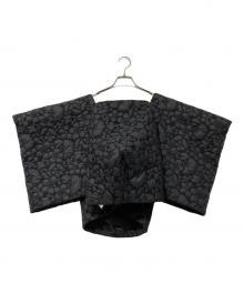 COMME des GARCONS（コムデギャルソン）の古着「フラワーキルティング変形ジャケット」｜ブラック