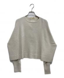 Curensology（カレンソロジー）の古着「ファインウールバックリボンプルオーバー」｜ベージュ