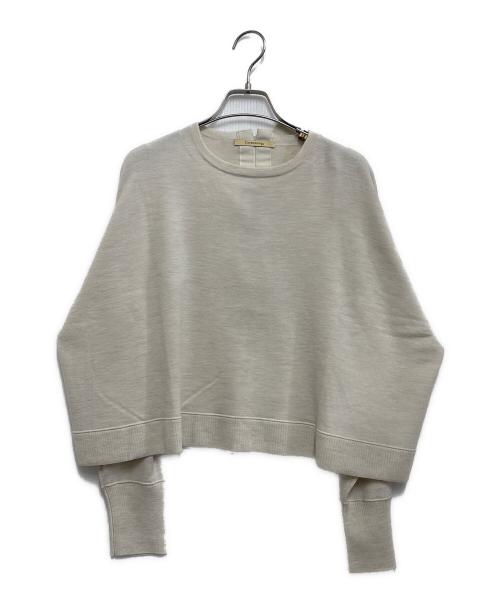 Curensology（カレンソロジー）Curensology (カレンソロジー) ファインウールバックリボンプルオーバー ベージュ サイズ:FREEの古着・服飾アイテム