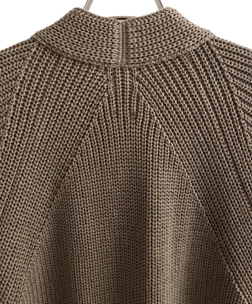 BATONER（バトナ―）BATONER (バトナ―) SIGNATURE SHAWL COLLAR CARDIGAN ベージュ サイズ:4の古着・服飾アイテム