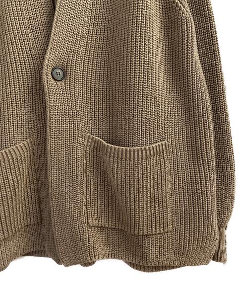 BATONER（バトナ―）BATONER (バトナ―) SIGNATURE SHAWL COLLAR CARDIGAN ベージュ サイズ:4の古着・服飾アイテム