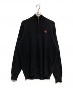 DIESELディーゼル）の古着「ハーフジップニット」｜ブラック