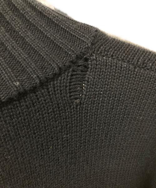 DIESEL（ディーゼル）DIESEL (ディーゼル) ハーフジップニット ブラック サイズ:Lの古着・服飾アイテム