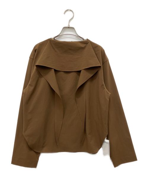 TODAYFUL（トゥデイフル）TODAYFUL (トゥデイフル) 25AW Roundhem Tie Blouse/ラウンドヘムタイブラウス ブラウン サイズ:Freeの古着・服飾アイテム