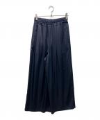 ENFOLDエンフォルド）の古着「GATHER WIDE-TROUSERS　300IA631-1401」｜ネイビー